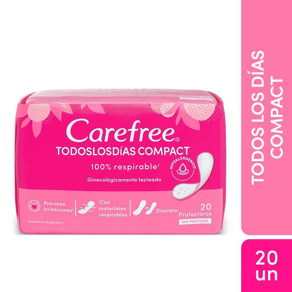 CAREFREE COMPACT SIN PERFUME 20 PRO DIA