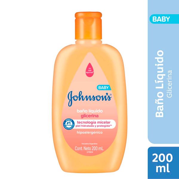 JOHNSON BABY GLICERINA 200ML LIQUIDO BAÑ