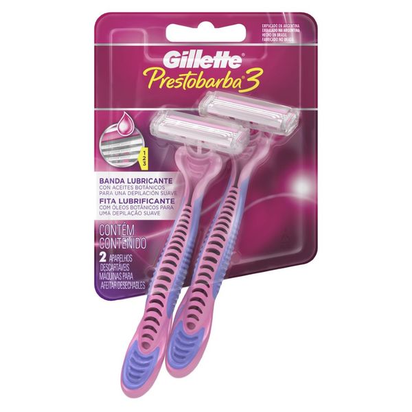 PRESTOBARBA 3 MUJER X 2 MAQ AFE