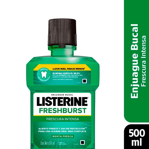 LISTERINE FRESH 24HS 500 ML ENJ BUC
