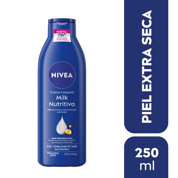 NIVEA BODY MILK PIEL EXT SEC 250 ML CRE