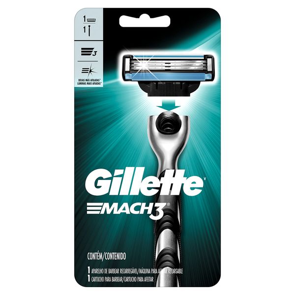 GILLETTE MACH3 HERC 1 CART MAQ AFE