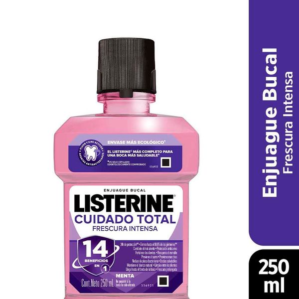 LISTERINE TOTAL CON FLUOR 250 ML ENJ BUC