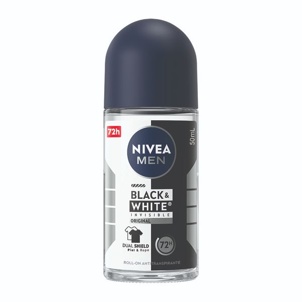 NIVEA INVISIBLE B&W MEN ROLL ON 50ML DES