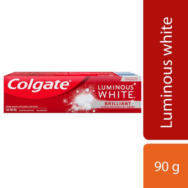 COLGATE LUMINOUS WHITE 90 GR DEN