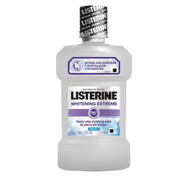 LISTERINE WHIT BLAN/FOT 236 ML ENJ BUC