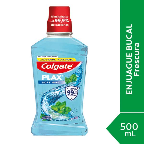 PLAX ZERO ALCOHOL SOFT MINT 500 ENJ BUC