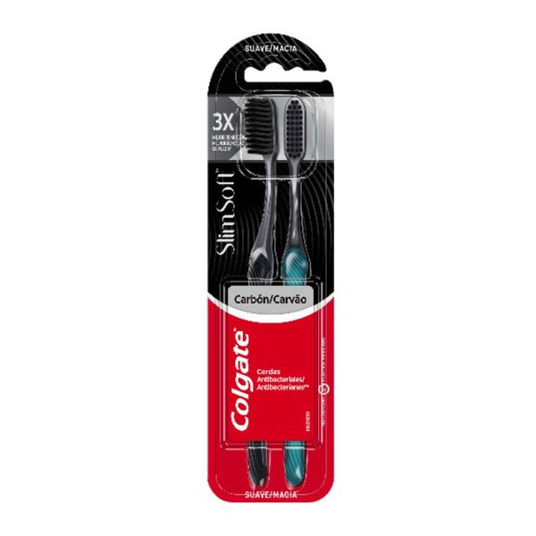 COLGATE SLIM SOFT BLACK SUAV 2X1 CEP DEN