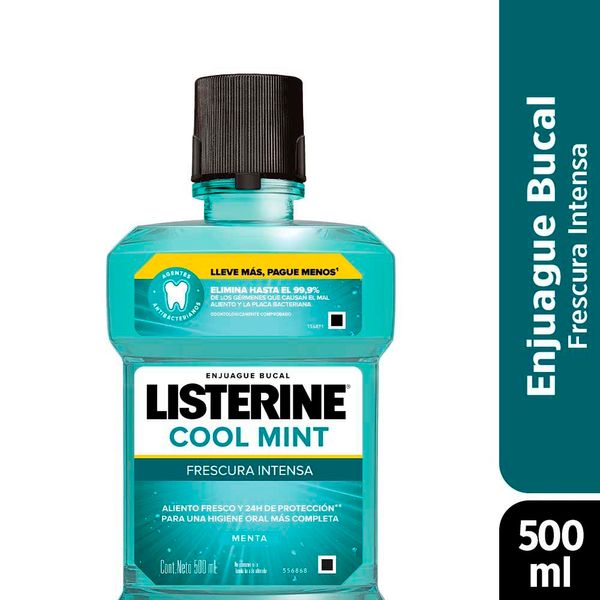 LISTERINE COOL MINT 500 A/P 350 ENJ BUC