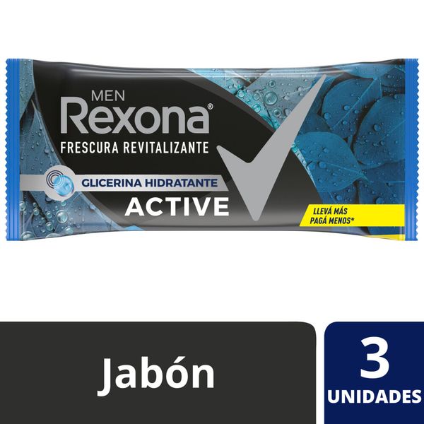 REXONA MEN ACTIVE 3X125GR JAB
