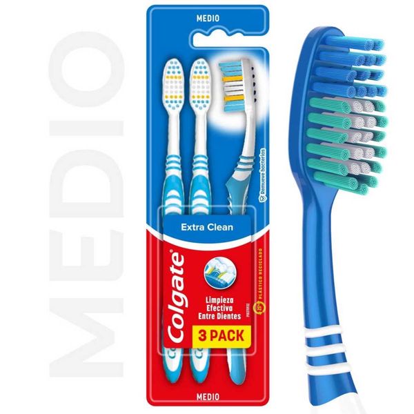 COLGATE EXTRA CLEAN 3X2 MED CEP DEN