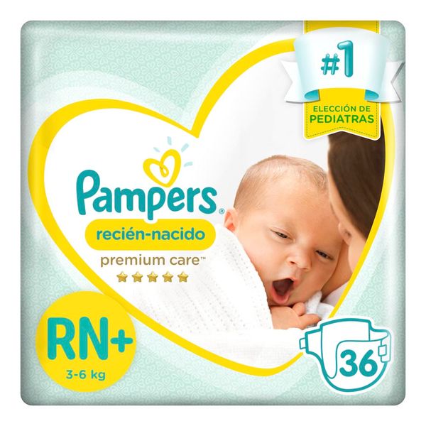 PAMPERS RECIEN NACIDO NB+ 36 PADS PAÑ
