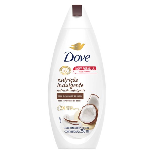 DOVE LECHE DE COCO 250 ML JAB LIQ