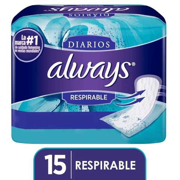 ALWAYS DIARIOS RESPIRABLES 15 PRO DIA