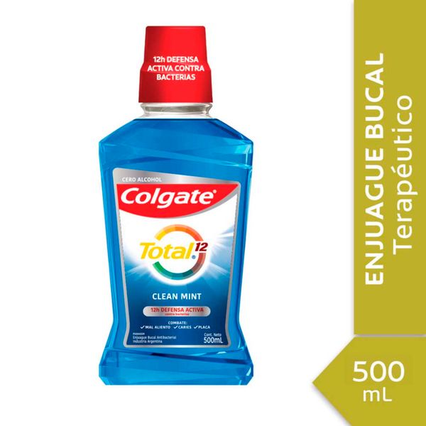 COLGATE TOTAL 12 CLEAN MINT 500 ENJ BUC