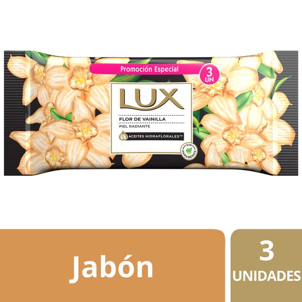 LUX JAB PASTILLA FLOR DE VAINILLA 3 X 125