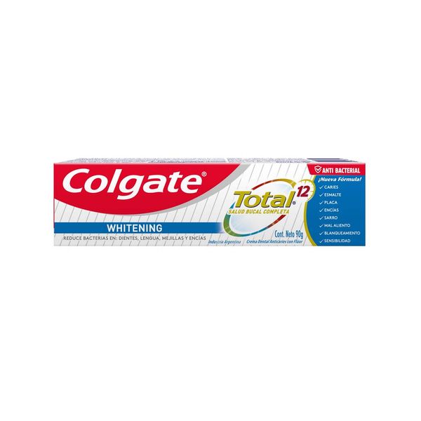 COLGATE GEL TOTAL 12 WHITENING X 90