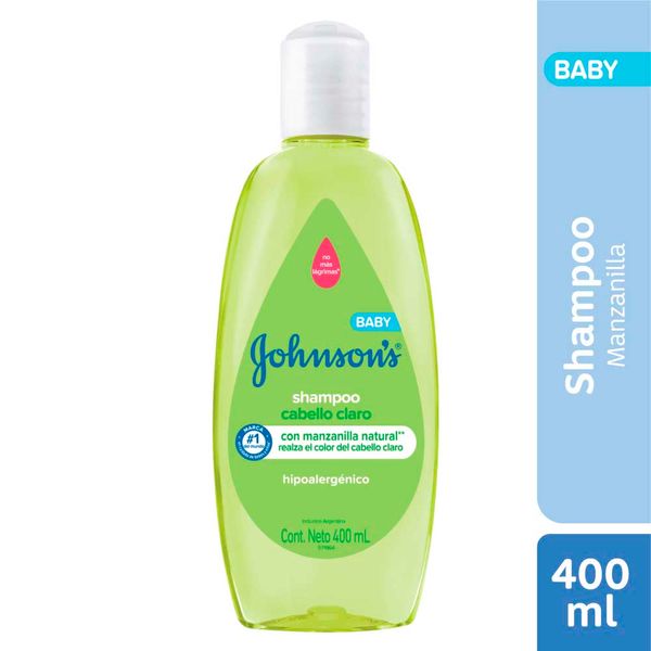 JOHNSON BABY CAB CLARO C/MANZ 400ML SHA