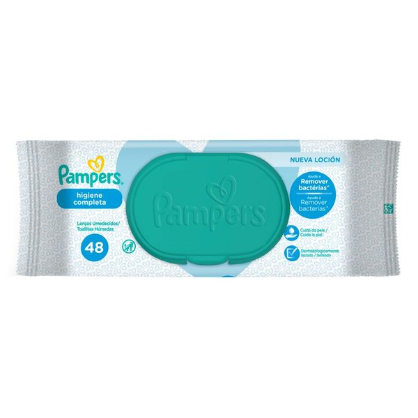 PAMPERS TOA HUM BEBE LIMP COMPLETA X 48C/TAPA