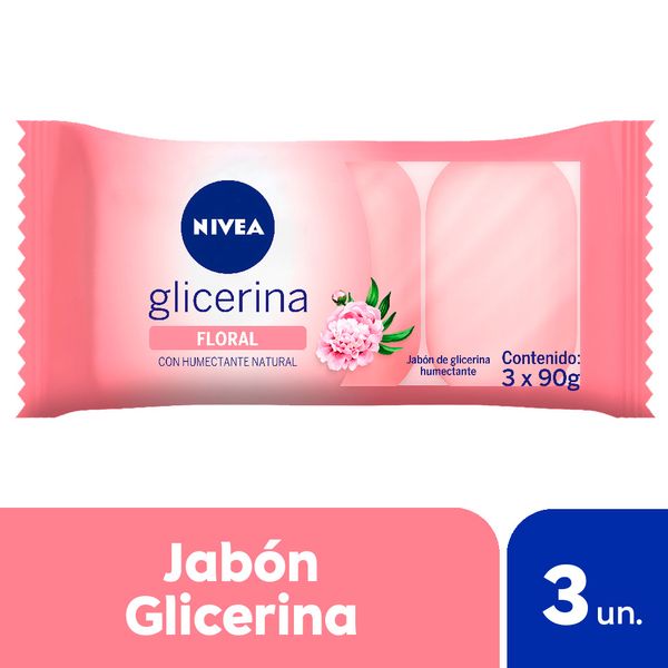 NIVEA GLICERINA FLORAL 3X90G JAB