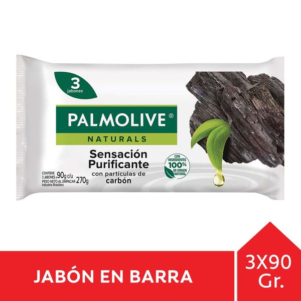 PALMOLIVE JAB X90X3 NATURALS CARBON
