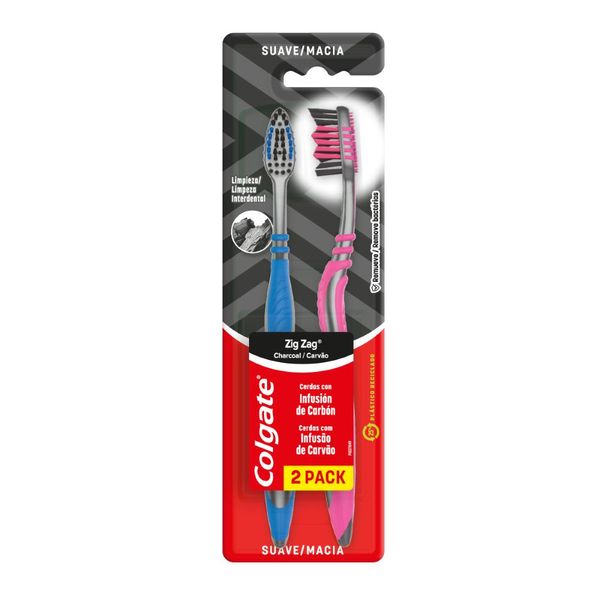 CEPIL.DEN. COLGATE ZIGZAG CARBON X2 SUAVE