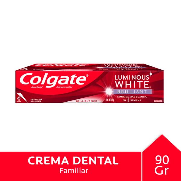 COLGATE CREMA DENTAL LUMINOUS W.BRILLANT X90G