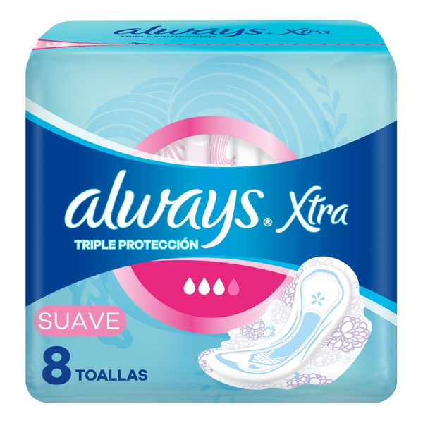 TOA.HIG.ALWAYS XTRA SUAVE X8 TRIPLE PROTECCION