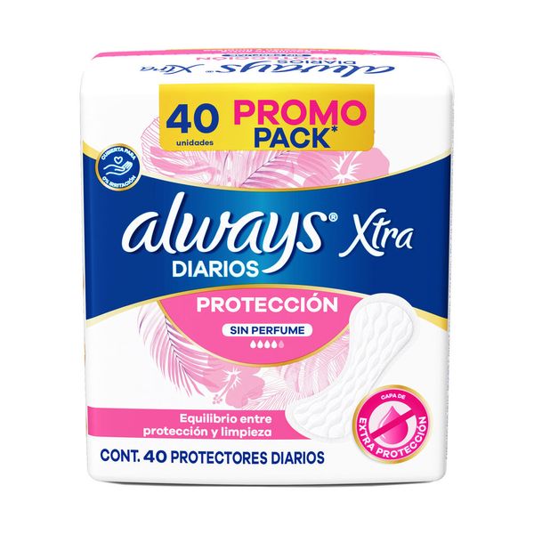 ALWAYS PROT XTRA PROTECCION S/PERFUME X40U