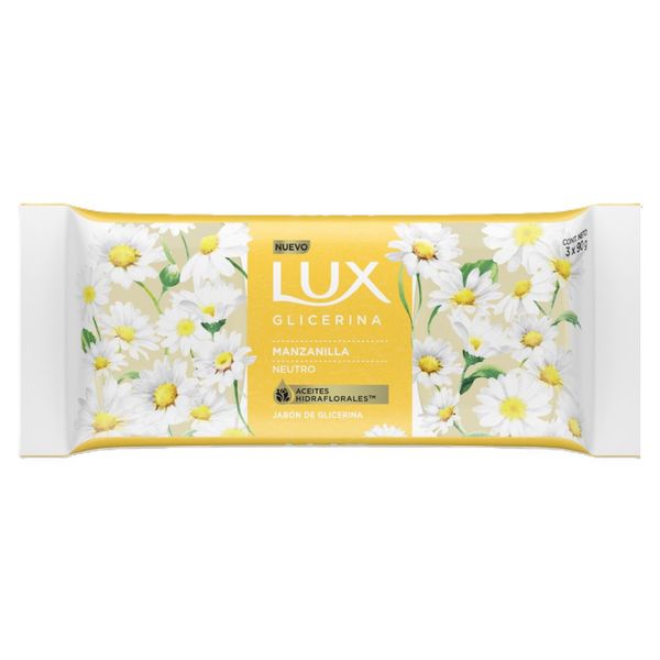 LUX JAB PASTILLA GLIC MANZANILLA 3 X 90