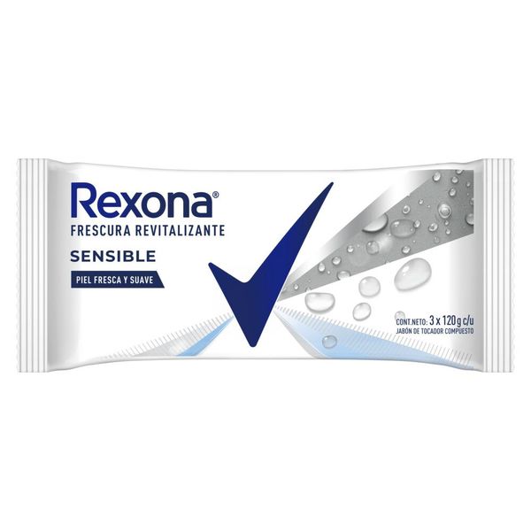 REXONA JAB PASTILLA SENSIBLE 3 X 120